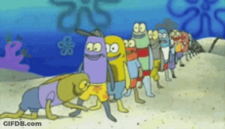 Fish Spank SpongeBob SquarePants GIF
