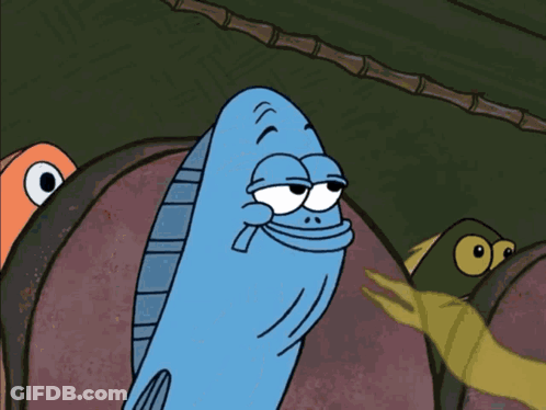 Fish With Yellow Hose In Mouth GIF