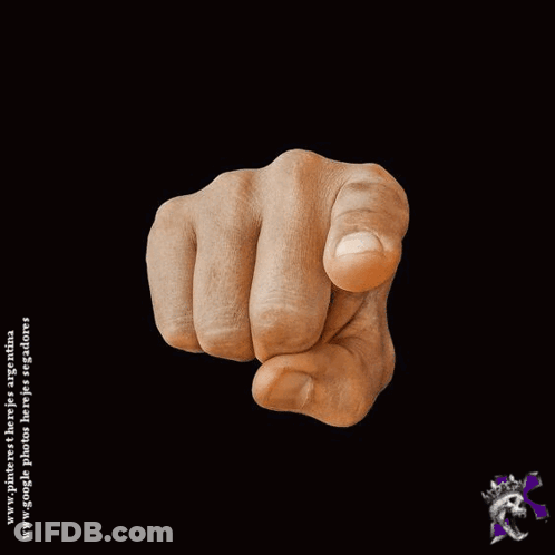 Fist Pointing At Camera Www.google.com/photos/argentina GIF