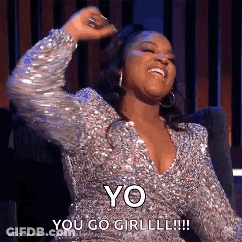 Fist Pump Ester Dean GIF