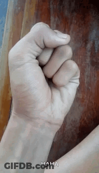 Fist With Haha GIF