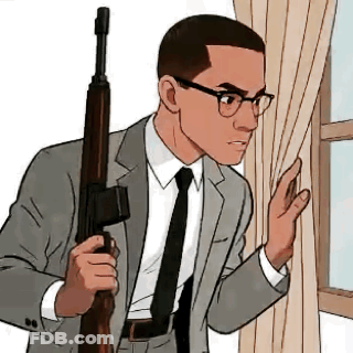 Fist With Malcolm X Quote GIF
