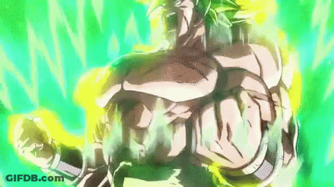 Fist With Yellow Light On Green Background GIF