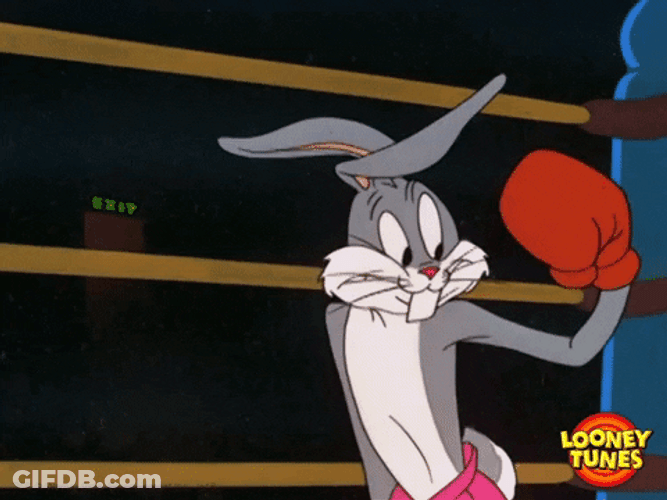 Fitness Bugs Bunny Boxing GIF