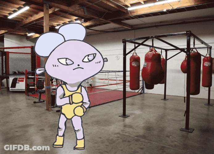 Fitness Gym Boxing Kick GIF