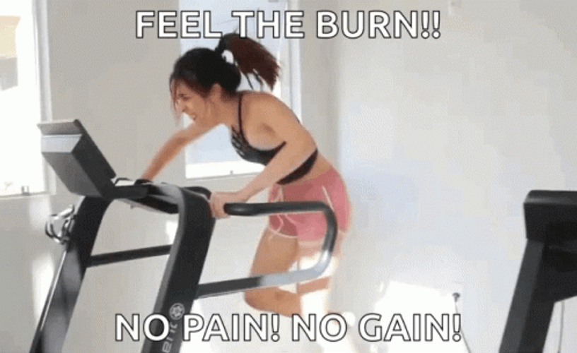 Fitness No Pain No Gain GIF