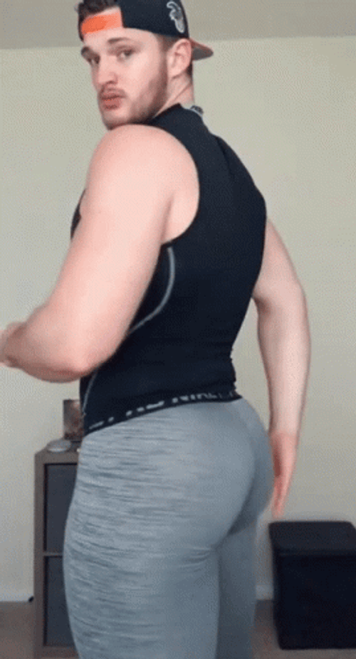 Fitness Trainer Talon Broughton Yoga Pants GIF
