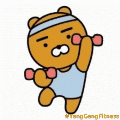 Fitness Weights KakaoTalk GIF