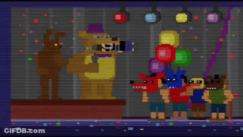 Five Nights At Freddy's Characters GIF