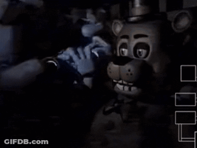 Five Nights At Freddy's Freddy Holding Bonnie's Hand GIF