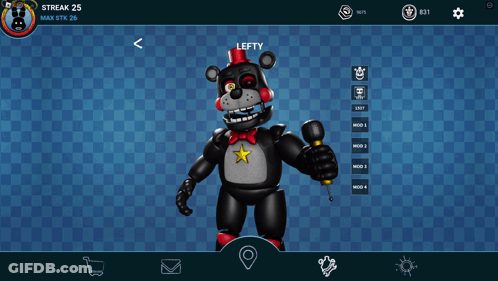 Five Nights At Freddy's LEFTY Screenshot GIF