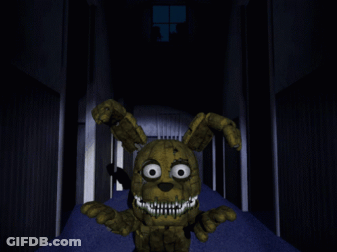 Five Nights At Freddy's Plushtrap Jumpscare GIF