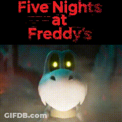 Five Nights At Freddy's Poster Stuffed Animal GIF