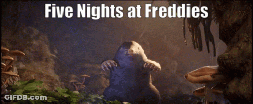 Five Nights At Freddy's Poster With Rat GIF