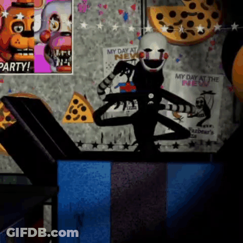 Five Nights At Freddy's Puppet Dancing GIF