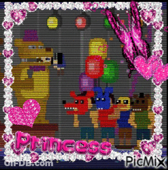 Five Nights At Freddy's With Princess GIF