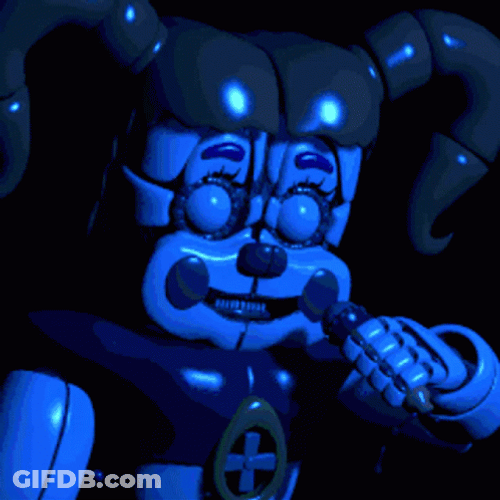 Five Nights At Freddys Cirbus Baby Elizabeth Jumpscare GIF