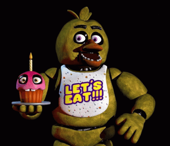 Five Nights At Freddys Rainbow Flag Chica GIF