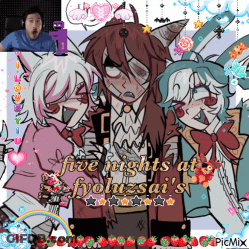 Five Nights At Fyoluzai With Strawberries GIF