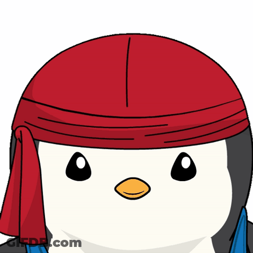 Five Pudgy Penguins Assemble GIF