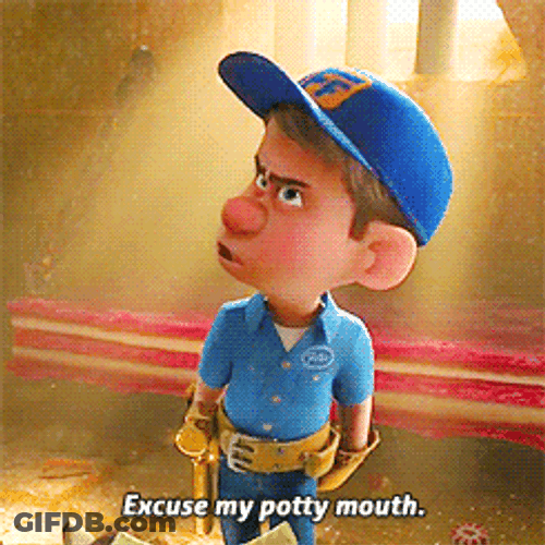 Fix It Felix Excuse My Potty Mouth GIF