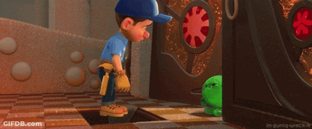 Fix It Felix Falling Down GIF