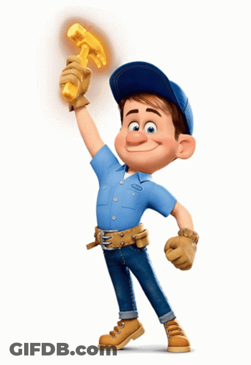 Fix It Felix Hammer Pose GIF