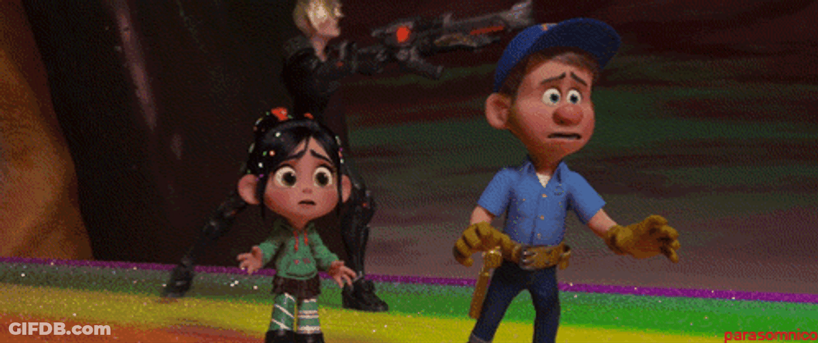 Fix It Felix Looking Around GIF