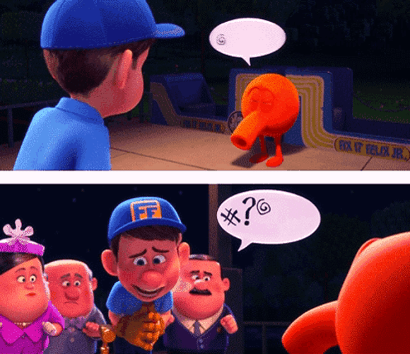 Fix It Felix Talking With Aliens GIF