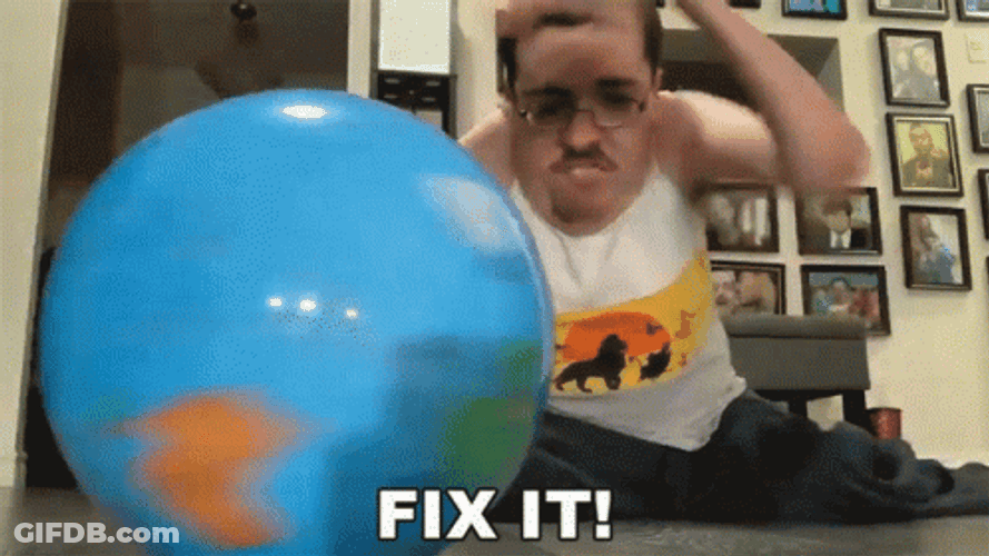 Fix It Spinning Globe GIF