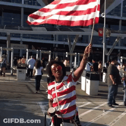 Flag Of America Waving GIF