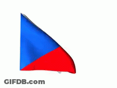 Flag Of Czech Republic Waving GIF