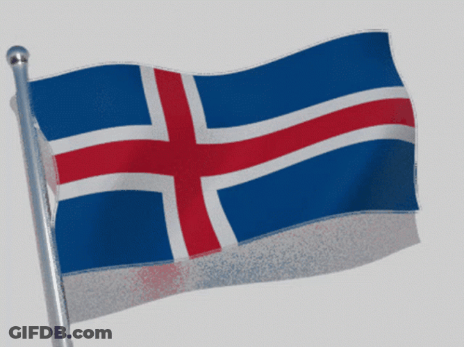 Flag Of Iceland GIF