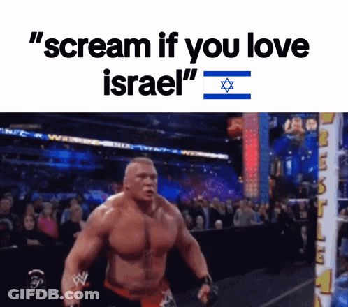 Flag Of Israel Waving Saying Israel Forever GIF