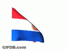Flag Of Paraguay Waving In Wind GIF