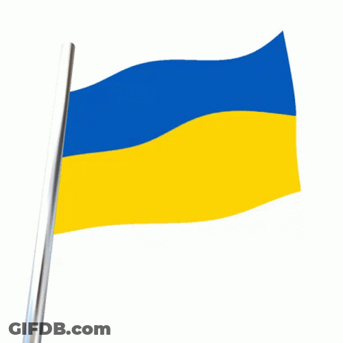 Flag Of Ukraine Illustration GIF