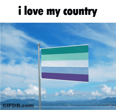Flag On Pole I Love My Country GIF