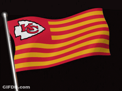 Flag With Chiefs Logo GIF