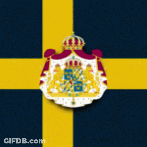 Flag With Coat Of Arms GIF