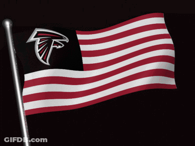Flag With Falcons Logo GIF