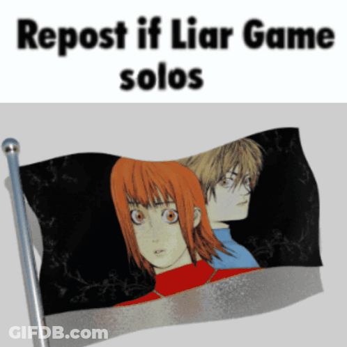 Flag With Girl And Boy Repost If Liar Game GIF