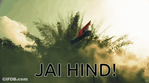 Flag With Jai Hind GIF