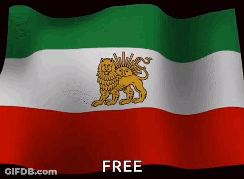 Flag With Lion Saying Free GIF