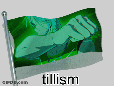 Flag With Person And Word Tillism GIF