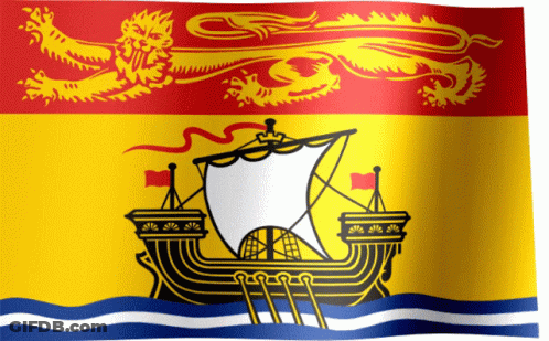 Flag With Ship And Dragon GIF