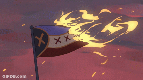 Flag With X Marks GIF