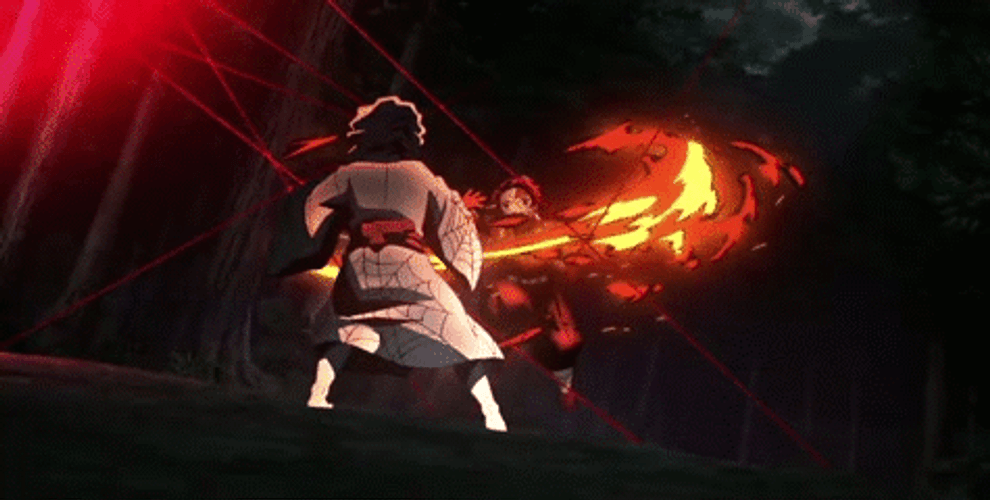 Flame Burst Kimetsu No Yaiba GIF