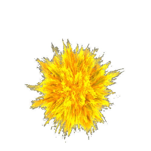 Flame Combustion Explosion Animation GIF