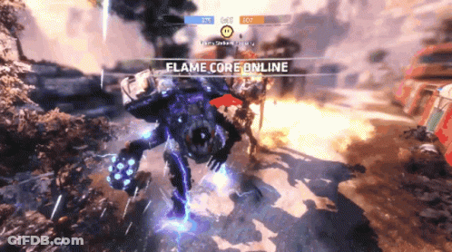 Flame Core Online Game Screen GIF