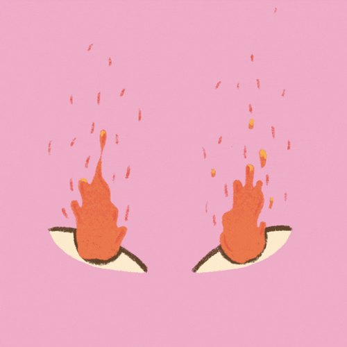 Flame Eyes Angry Animation GIF